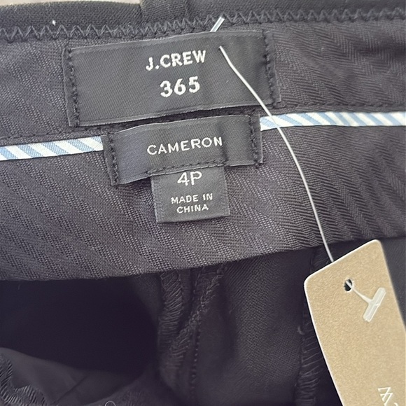 J. Crew Cameron Black Pants NWT 4P - Picture 5 of 6